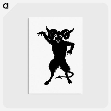 アートポストカード-Demon Silhouette from Michael's Crag
 - 大英図書館 Postcard.