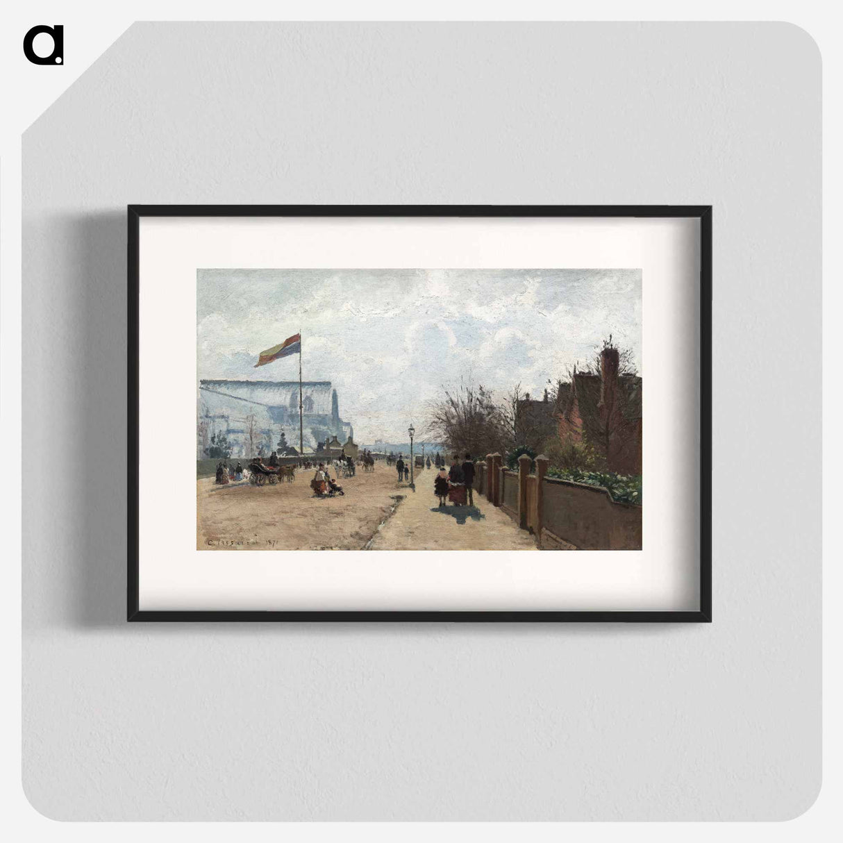 The Crystal Palace - Camille Pissarro Poster.