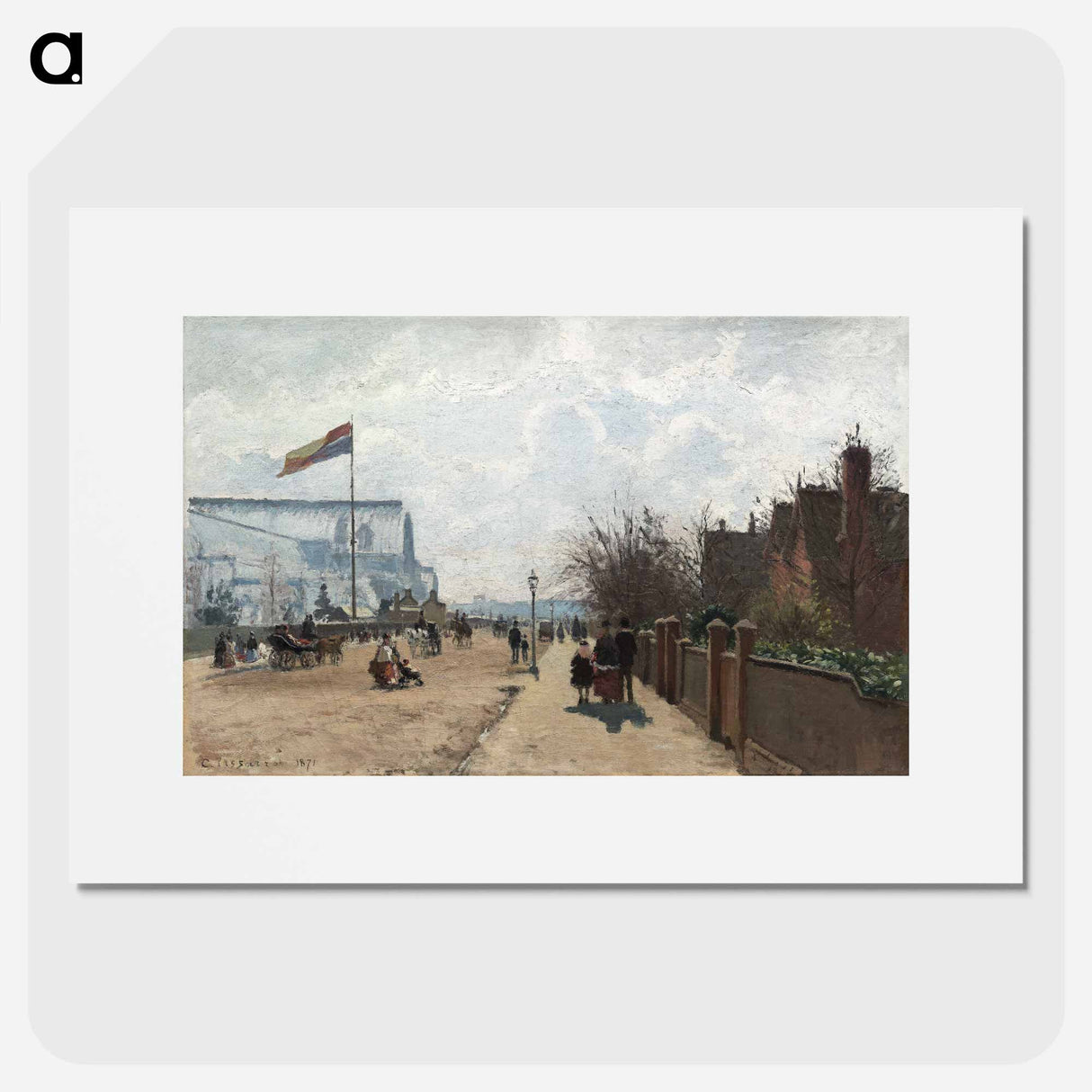 The Crystal Palace - Camille Pissarro Poster.