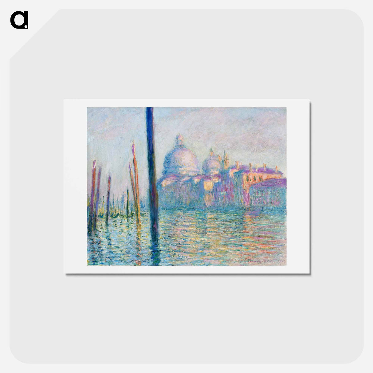 Le Grand Canal - クロード モネ Postcard.