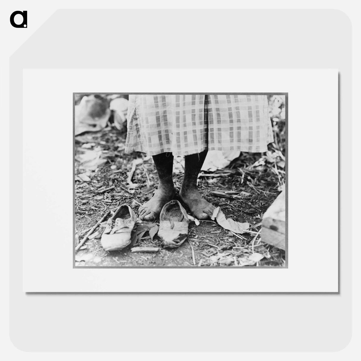 Feet of cotton hoer near Clarksdale, Mississippi - ドロテア ラング Poster.