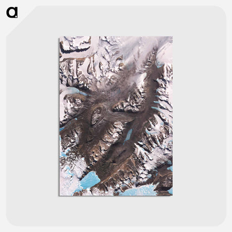 アートポストカード-McMurdo Dry Valleys
 - 上空からの地球 Postcard.