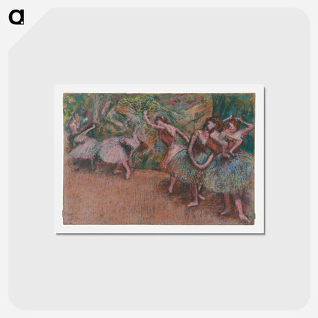 アートポストカード-Ballet Scene - エドガー ドガ Postcard.