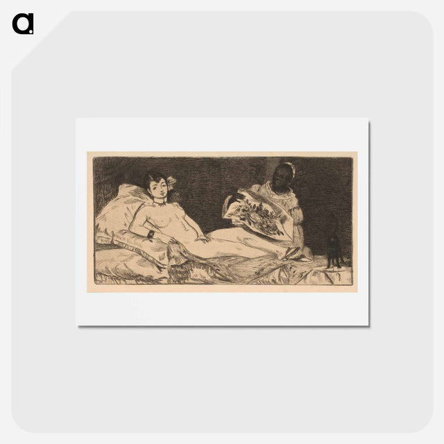 アートポストカード-Olympia - エドゥアール マネ Postcard.