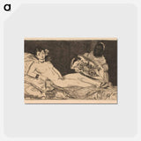 アートポストカード-Olympia - エドゥアール マネ Postcard.