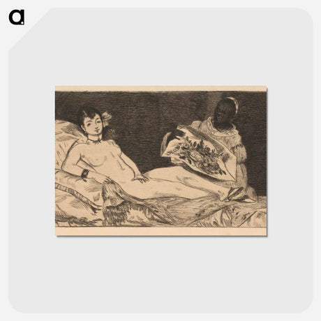 アートポストカード-Olympia - エドゥアール マネ Postcard.