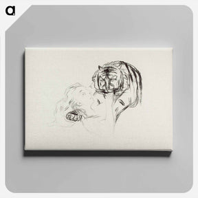 アートパネル-The Tiger - エドヴァルド ムンク Canvas.