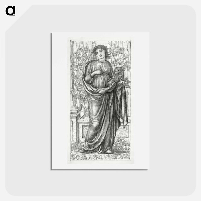 アートポストカード-The Month of March - エドワード バーン ジョーンズ Postcard.