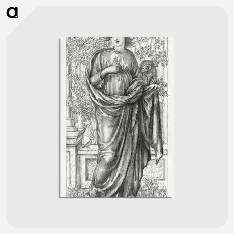 アートポストカード-The Month of March - エドワード バーン ジョーンズ Postcard.