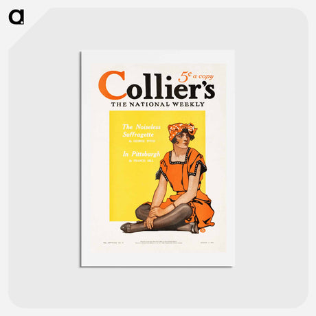 アートポストカード-Collier's, the national weekly - エドワード ペンフィールド Postcard.