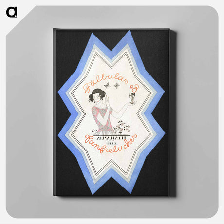 アートパネル-Almanach des Modes présentes, passées & futures pour, Falbalas et Fanfreluches - ジョージ バービエ Canvas.