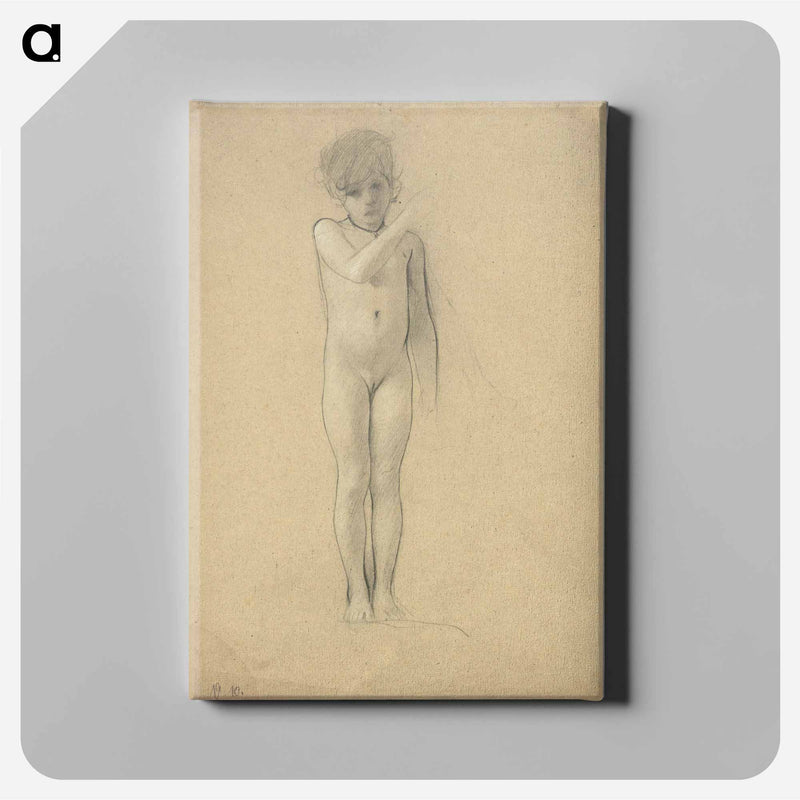 Nude of a girl - グスタフ クリムト Canvas.