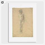 Nude of a girl - Gustav Klimt Poster.