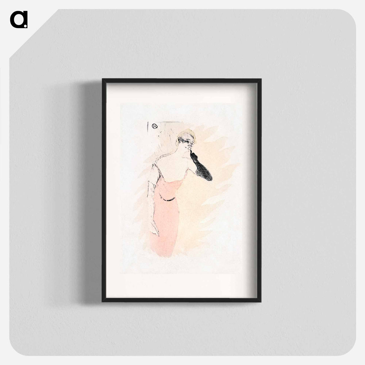 Yvette Guilbert in "Columbine a Pierrot" - Henri de Toulouse-Lautrec Poster.