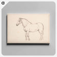 アートパネル-Staand paard, naar links - ジャン ベルナール Canvas.