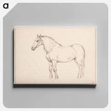 アートパネル-Staand paard, naar links - ジャン ベルナール Canvas.