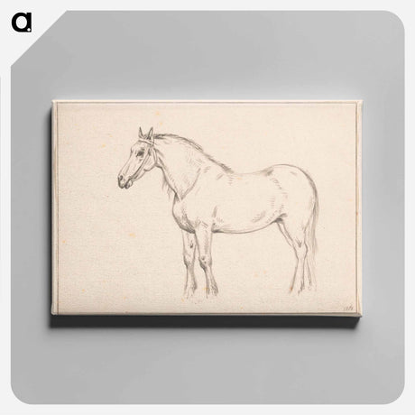 アートパネル-Staand paard, naar links - ジャン ベルナール Canvas.