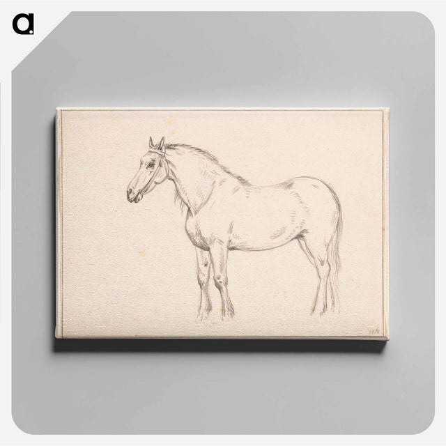 アートパネル-Staand paard, naar links - ジャン ベルナール Canvas.