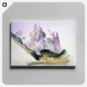 アートパネル-Wellhorn and Wetterhorn from Brunig - ジョン シンガー サージェント Canvas.