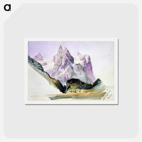アートポストカード-Wellhorn and Wetterhorn from Brunig - ジョン シンガー サージェント Postcard.