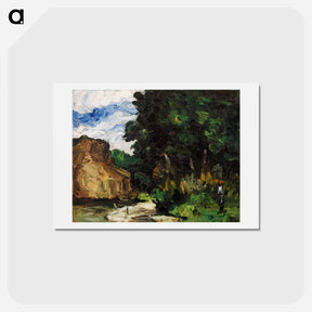 アートポストカード-River Bend - ポール セザンヌ Postcard.