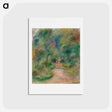 アートポストカード-Two Figures on a Path - ピエール オーギュスト ルノワール Postcard.