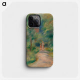 Two Figures on a Path - Pierre Auguste Renoir Phone Case.