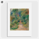 Two Figures on a Path - Pierre-Auguste Renoir Poster.