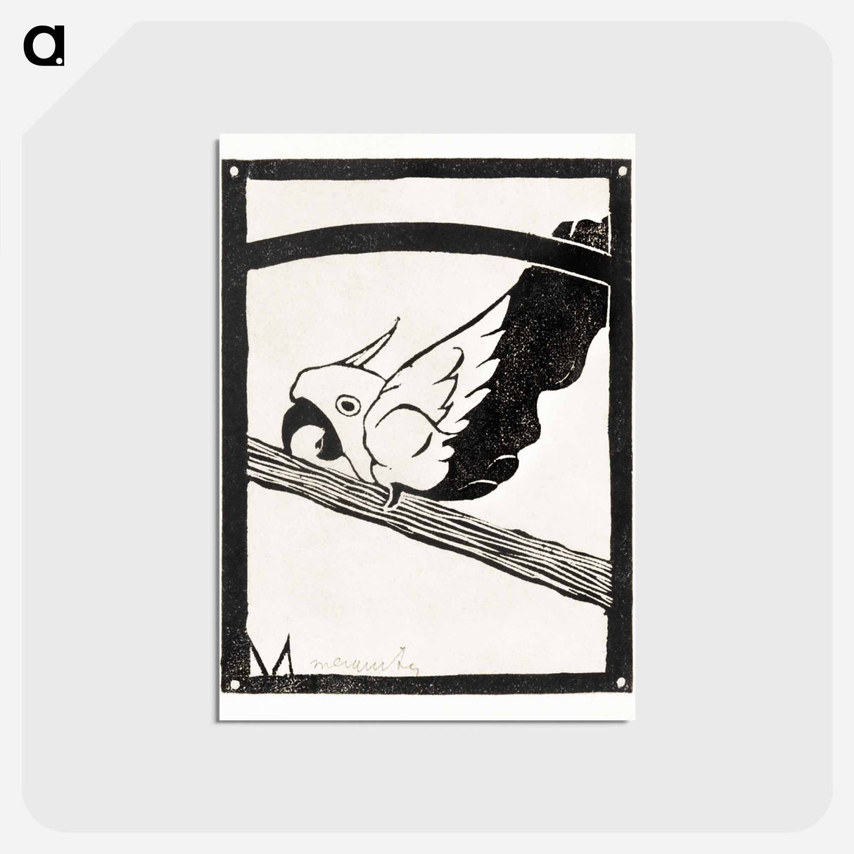 アートポストカード-Daddy, Screaming Cockatoo
 - サミュエル ジェスルン Postcard.