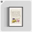 アートポスター-Sweet Violet, Gourd, and Dog Tooth Violet from Mira Calligraphiae Monumenta
 - 書道のお手本 Poster.