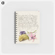 アートメモ帳-Sweet Violet, Gourd, and Dog Tooth Violet from Mira Calligraphiae Monumenta
 - 書道のお手本 Memo.
