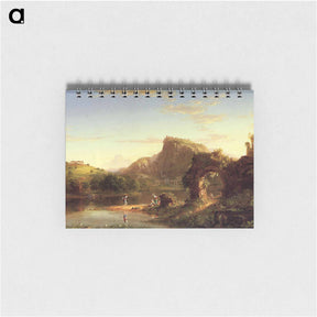 アートメモ帳-L Allegro (Italian Sunset) - トーマス コール Memo.