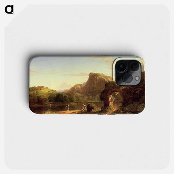 L Allegro (Italian Sunset) - トーマス コール Phone Case.