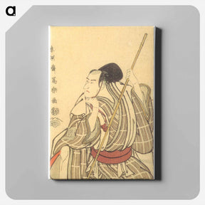アートパネル-Ichikawa Komazō III as Nitta Yoshisada, actually Oyamada Tarō Takaie - 東洲斎 写楽 Canvas.