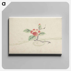 アートパネル-Tak met rode camelia - 歌川 国芳 Canvas.