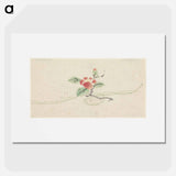 Tak met rode camelia - 歌川 国芳 Poster.