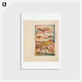 アートポストカード-Songs of Innocence and of Experience, Shewing the Two Contrary States of the Human Soul: Combined Title Page - ウィリアム ブレイク Postcard.
