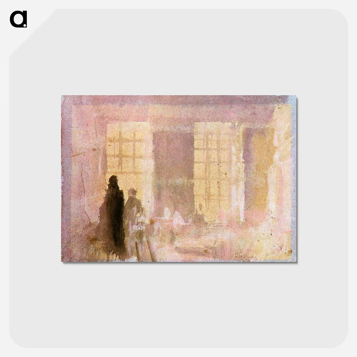 Interior at Petworth - ウィリアム ターナー Postcard.