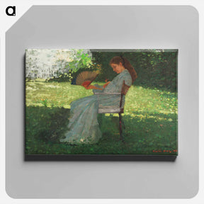 アートパネル-The Butterfly - ウィンスロー ホーマー Canvas.