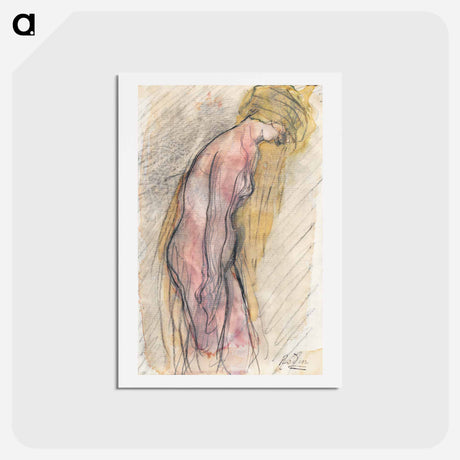 アートポストカード-Study of nude
 - イェール大学アートギャラリー Postcard.