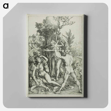 Hercules at the Crossroads (Jealousy) - アルブレヒト デューラー Canvas.