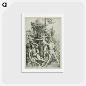 アートポストカード-Hercules at the Crossroads (Jealousy) - アルブレヒト デューラー Postcard.