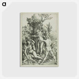 アートポストカード-Hercules at the Crossroads (Jealousy) - アルブレヒト デューラー Postcard.