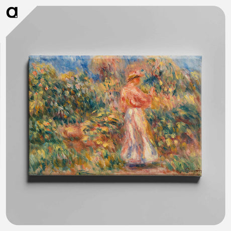 アートパネル-Landscape with Woman in Pink and White
 - バーンズ・コレクション Canvas.