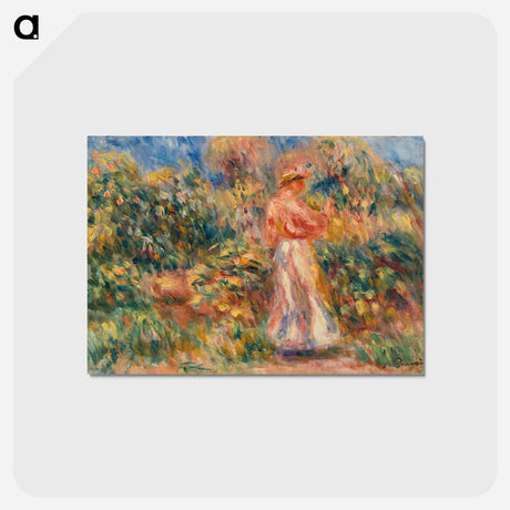 アートポストカード-Landscape with Woman in Pink and White
 - バーンズ・コレクション Postcard.