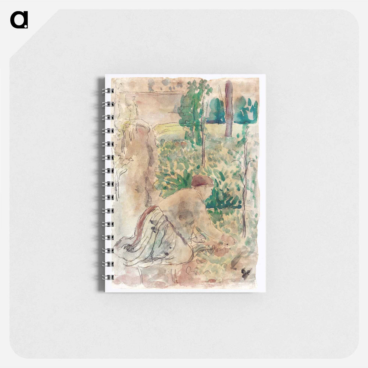 Woman Working in a Garden - カミーユ ピサロ Memo.