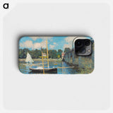 The Bridge at Argenteuil - Claude Monet Phone Case.