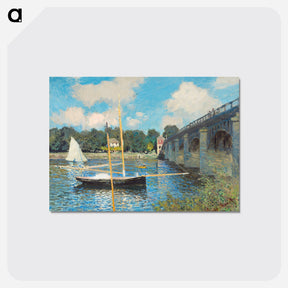アートポストカード-The Bridge at Argenteuil - クロード モネ Postcard.