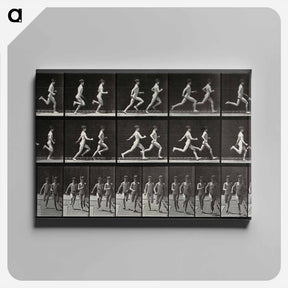 アートパネル-Running Adolescents
 - エドワード マイブリッジ Canvas.