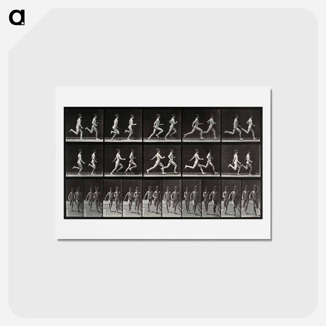 アートポストカード-Running Adolescents
 - エドワード マイブリッジ Postcard.